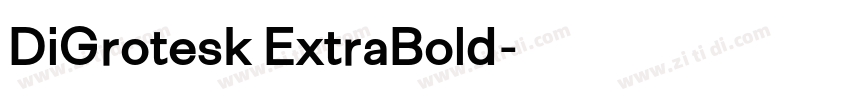 DiGrotesk ExtraBold字体转换